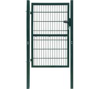 Puerta de seguridad Living Store 2D, color verde, modelo de una sola hoja, dimensiones: 106 x 190 cm