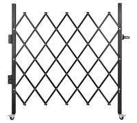 Puerta de seguridad plegable individual VEVOR, puerta plegable de 48 x 66 pulgadas, puerta de seguridad tipo acordeón de acero, puerta de seguridad flexible y extensible, puerta barricada móvil, puert
