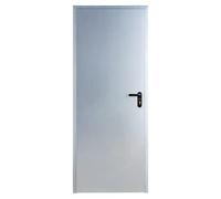 Puerta de trastero Galvanizada (80 x 210 cm, Izquierda, Gris)