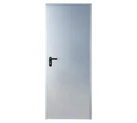 Puerta de trastero Galvanizada (90 x 210 cm, Derecha, Gris)