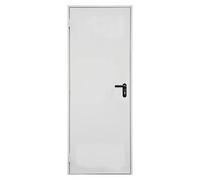 Puerta de trastero Lacada (80 x 210 cm, Derecha, Blanco)