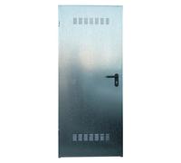 Puerta de trastero Super Standard Galvanizada con rejilla (77,5 x 203,5 cm, Derecha)