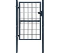 Puerta de valla 2D (individual) Gris antracita 100x180 cm