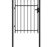 Puerta de valla BOXTEL de una puerta con punta de acero, 1x1,2 m,