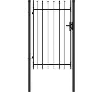 Puerta de valla BOXTEL de una puerta con punta de acero, 1x1,5 m,
