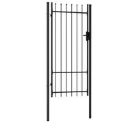 Puerta de valla BOXTEL de una puerta con punta de acero, 1x2 m,