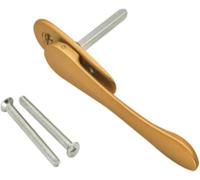 Puerta de ventana UPVC, Manija de seguridad for ventana de UPVC, puerta plegable abatible de aleación de aluminio, en forma de espada, Multicolor(Gold)