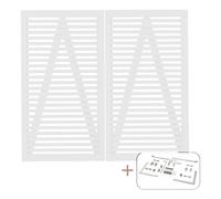 Puerta doble Tokyo incl. herrajes madera