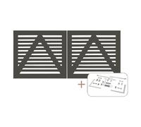 Puerta doble Tokyo incl. herrajes madera