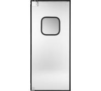 Puerta giratoria de acero inoxidable para tráfico peatonal, de una sola hoja, dimensiones 91,4 x 213,4 cm, para uso comercial