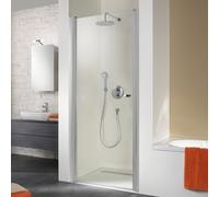 Puerta giratoria HSK Exklusiv para nicho, tamaño: 75 x 200 cm, tope con giro a la izquierda, 401075-L-41-50edelglas, Cabinas de ducha: Aspecto cromado: ESG transparente con cristal precioso