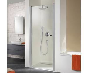 Puerta giratoria HSK Exklusiv para nicho, tamaño: 90 x 200 cm, tope con giro a la izquierda, 401090-L-41-120, Cabinas de ducha: Aspecto cromado: Vidrio real TwinSeal