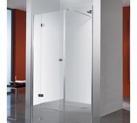 Puerta giratoria HSK Premium Softcube en nicho, 3 piezas, tamaño: 140 x 200 cm, tope con bisagra a la izquierda, 6803140-L-41-120, Cabinas de ducha: Aspecto cromado: Vidrio real TwinSeal