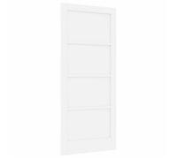 vidaXL Puerta interior, 86 x 198,5 cm, contrachapado, color blanco