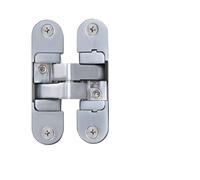 Puerta invisible con bisagra cruzada oculta ajustable