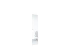 Puerta luna espejo nature tirador uñero 49,2cm blanco mate