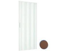 Puerta plegable de interior en kit de PVC Nuez 82x220 cm mod. Simona