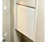 Puerta Plegable Kit de Puerta Enrollable Tipo Persiana para Mueble Cocina | Kit de Repuesto para Puerta Corredera, Puerta Enrollable para Caja de Almacenamiento(White,33x40in (84x102cm))