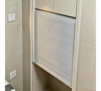 Puerta Plegable Kit de Puerta Enrollable Tipo Persiana para Mueble Cocina | Kit de Repuesto para Puerta Corredera, Puerta Enrollable para Caja de Almacenamiento(Silver,33x40in (84x102cm))