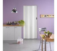 Puerta plegable Una (84 x 205 cm, Blanco)