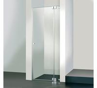 Puerta sin marco HSK Kienle con bisagra y panel fijo para nicho K.04, hasta 1000x2000mm, tope a la derecha, K.04-R-90-50edelglas, Cabinas de ducha: Aspecto de acero inoxidable: ESG transparente con cr
