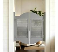 Puerta Vaivén de Madera Maciza, Puertas Batientes de Pino para Cocina y Bar