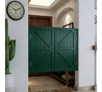 Puertas Batientes, Puerta Oscilante de Madera para Interiores, Puerta Abatible Bidireccional para Entrada, Cocina, Puertas Vaiven con Bisagras de Cierre Automático(Dark Green,152x90 cm (WxH))