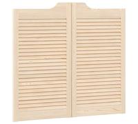 Puertas oscilantes vidaXL, 90 x 50 cm, madera maciza de pino natural