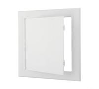 Puerto de inspección ABS, blanco decorativo para puerta de panel de acceso para techo de pared, cubierta fácil de instalar para fontanería HVAC eléctrica, 100 x 100 mm (120 x 120 mm)
