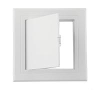 Puerto de inspección ABS, blanco decorativo para puerta de panel de acceso para techo de pared, cubierta fácil de instalar para fontanería HVAC eléctrica, 100 x 100 mm (300 x 300 mm)