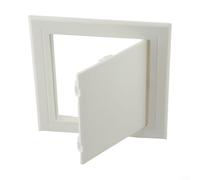 Puerto de inspección blanco para panel de acceso, puerta decorativa ABS para techo de pared, cubierta discreta para fontanería, mantenimiento eléctrico HVAC (150 x 150 mm)