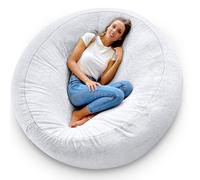 Puf Gigante Moderno de 150 cm de Diámetro - Bean Bag Chair Extra Suave con Doble Costura Reforzada, Lavable y Multifuncional para Adultos y Niños - Marca Aiire
