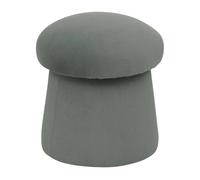 Puf poliéster gris 40x37x37cm