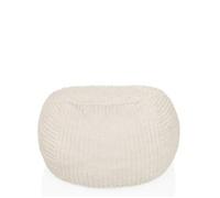 Puf / Sofá De Suelo Sitzolo R Cord Tejido Beige Hjh Living