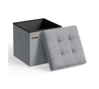 Puff Almacenaje 38 x 38 x 38 cm Gris Paloma