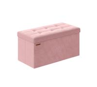 Puff Almacenaje 38 x 76 x 38 cm Rosa Caramelo