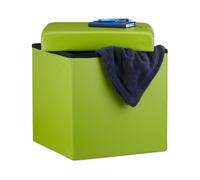 Puff almacenaje taburete plegable otomana decorativa baúl cuadrado 40 litros