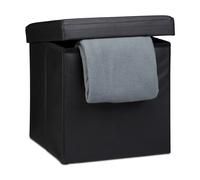 Puff almacenaje taburete plegable otomana decorativa baúl cuadrado 40 litros