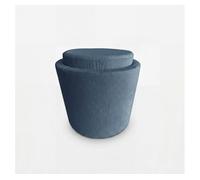 Puff aylo almacenaje 45x41cm color azul - conforama