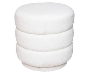 Puff Carmen blanco - rizo
