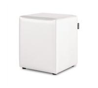 Puff cubo polipiel blanco pack 2 unidades happers