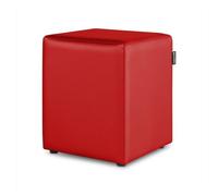Puff cubo polipiel rojo pack 2 unidades happers