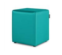 Puff cubo polipiel turquesa pack 2 unidades happers