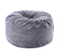 Puff Gigante Redondo de Pana Extra Suave 150 cm - Relleno Incluido, Lavable y con Funda Extraíble - Diseño Moderno para Sala, Dormitorio o Juego