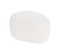 Puff Infantil 57x46x32cm de Peluche Color Blanco