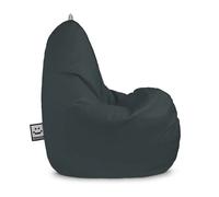 Puff Pera Relax Polipiel Gris HAPPERS - Cómodo, ligero y resistente. Make it Happers®