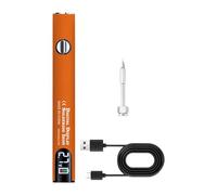 Pugermering Soldador Eléctrico Bolígrafo Lápiz Soldador Portátil Recargable USB Regulador Voltaje Pantalla Digital Función Segura Adecuado para Mantenimiento Obje, Conjunto Naranja