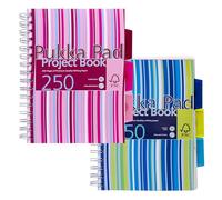 Pukka Pad A5 Rose-Cahier de projet-Reliure intégrale-Carnet de notes à spirales