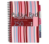 Pukka Pad Cuaderno de proyectos (A5, 250 páginas, con rayas, tamaño A5)