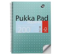 Pukka Pad, Libreta metálica A4 cuadriculada Jotta 3 Pack - 29,7 x 23 cm - Cuader